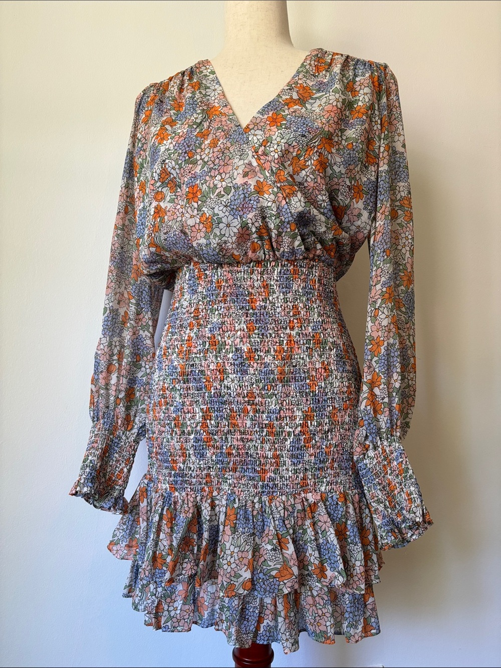 NWT - Veronica Beard “Saera” Silk Chiffon Floral Mini Dress